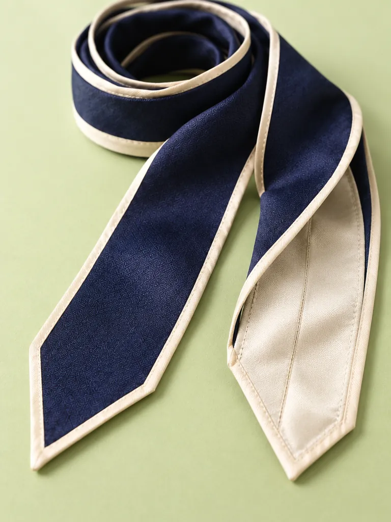 Bandtuch Ponytail Ribbon, Nahaufnahme von Struktur und Verschluss