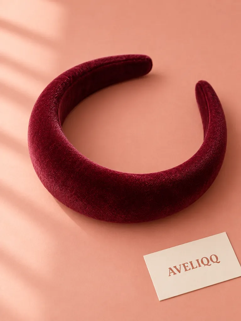 Haarreif Velvet Hour vor einfarbigem Hintergrund